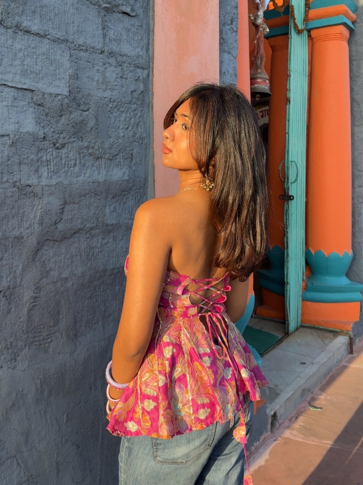 Banjara tube top (Pink)
